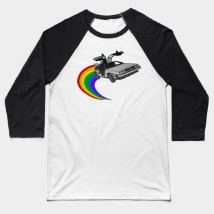 DeLorean Time Machine Baseball T-Shirt